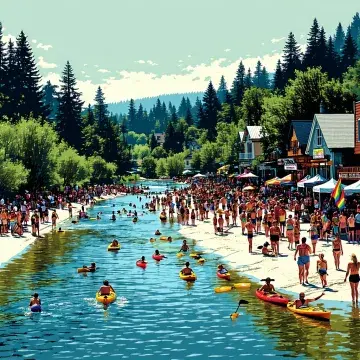 Summer Crush Eases in Guerneville, Freeing Sidewalks for Riverfront Revelry